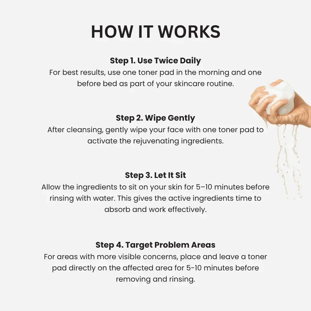 How Official & Original Korean Toner Pads Works